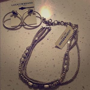 Lucky Brand Choker & Earring Set